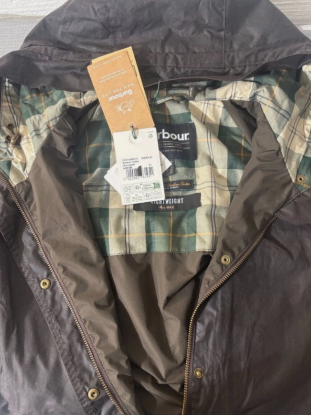 Rustic ~ Barbour Hollies Waxed Jacket w/ Hood MSRP$465 ~ British Elegance - Picture 2 of 14
